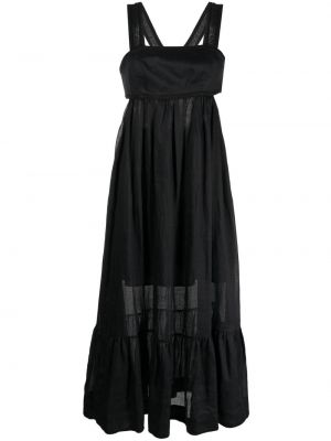 Sukienka midi z kokardką Zimmermann czarna