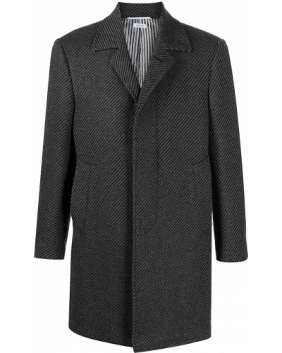 Kašmírový kabát Thom Browne šedý