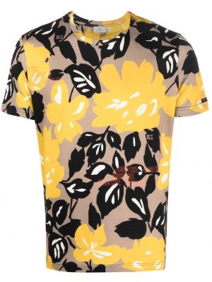 Blommig t-shirt Etro gul