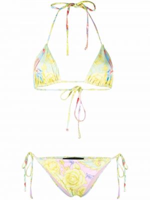 Bikini mit print Philipp Plein gelb