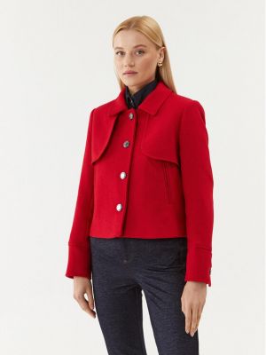 Cappotto di lana Morgan rosso