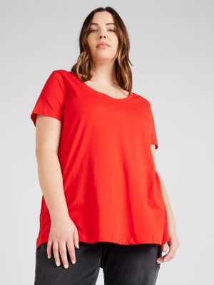T-shirt Only Carmakoma rouge