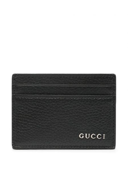 Læder kortholder Gucci sort