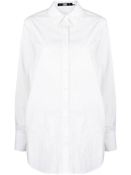 Košulja s izrezom na leđima Karl Lagerfeld bijela
