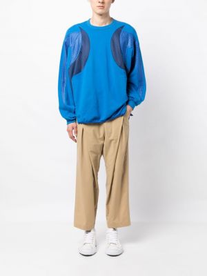 Mesh sweatshirt aus baumwoll Yoshiokubo blau