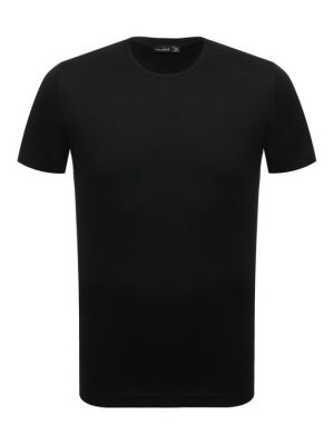 Хлопковая футболка Van Laack черная