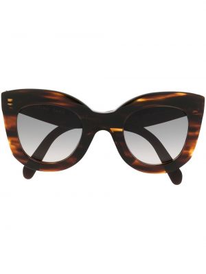 Priehľadné slnečné okuliare Celine Eyewear hnedá
