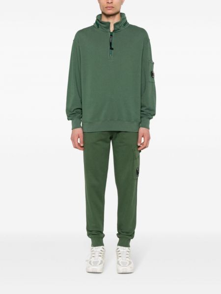 Kokvilnas kapučdžemperis C.p. Company zaļš
