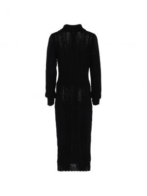 Плетена плетена рокля Faina черно