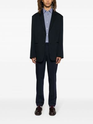 Slim fit pruhované kalhoty Polo Ralph Lauren modré