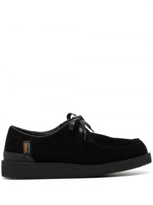 Pantofi cu șireturi din dantelă Suicoke negru