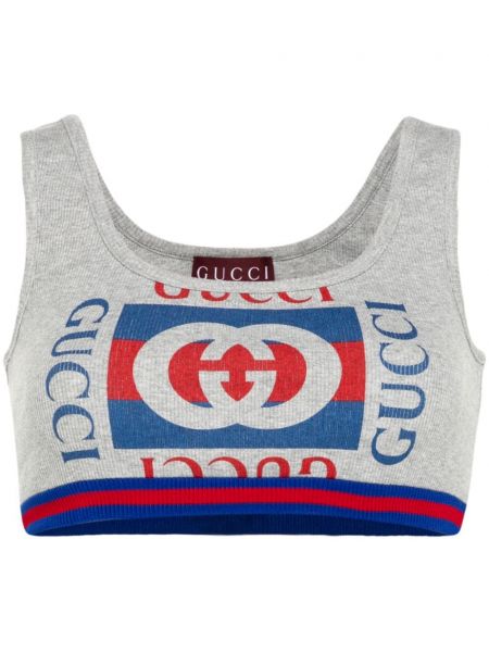 Crop top Gucci grå