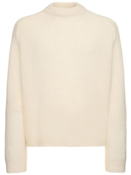 Suéter de alpaca de punto A.p.c. blanco