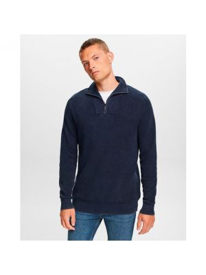 Jersey de algodón de tela jersey Esprit azul