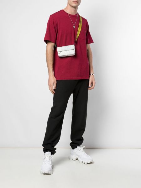 Camiseta manga corta con bolsillos Supreme rojo
