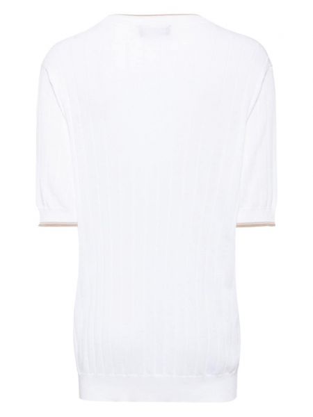 Kokvilnas t-krekls Peserico balts