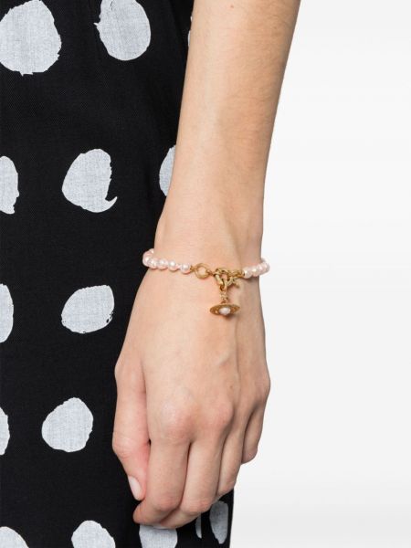 Bracelet avec perles Vivienne Westwood rose