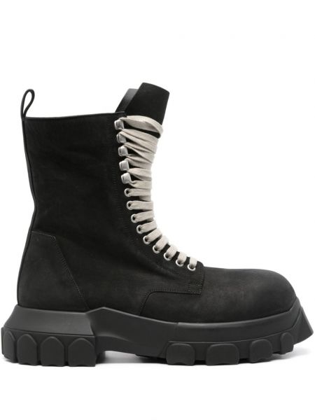 Nubuck læder støvler Rick Owens sort