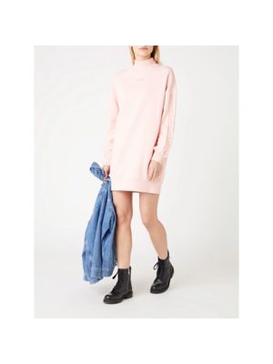 Mini vestido de algodón Calvin Klein rosa