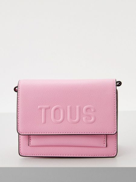 Розовая сумка через плечо Tous