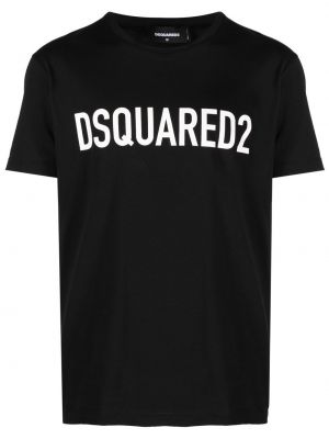 T-shirt con stampa Dsquared2 nero