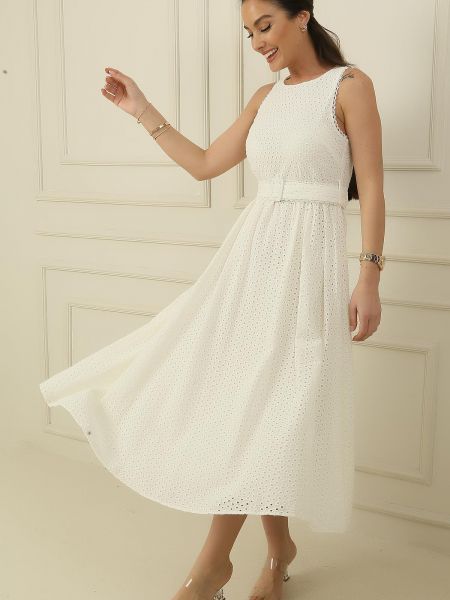 Μάξι φόρεμα με κέντημα By Saygı