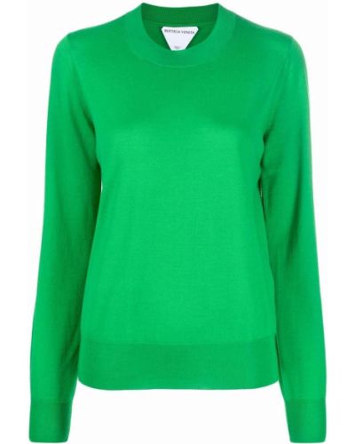 Jersey de punto de tela jersey Bottega Veneta verde