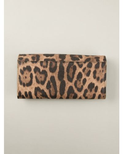 Cartera con estampado leopardo Dolce & Gabbana
