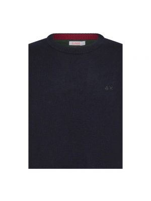 Jersey de tela jersey de cuello redondo Sun68 azul