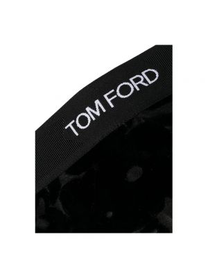 Bragas slip de flores de tul Tom Ford negro
