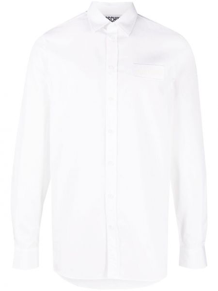 Haftowana koszula Moschino biała
