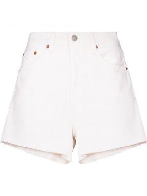 Džínové šortky Re/done bílé