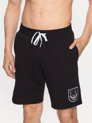 Спортни шорти Emporio Armani Underwear черно