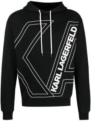 Hoodie Karl Lagerfeld svart