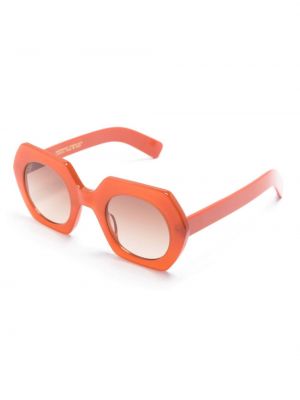 Spalvų gradiento rašto akiniai nuo saulės Kaleos oranžinė