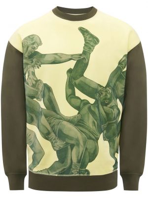 Sweatshirt mit rundhalsausschnitt mit print Jw Anderson