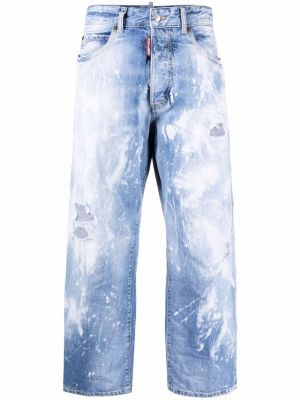 Nødlidende jeans 7/8 Dsquared2 blå