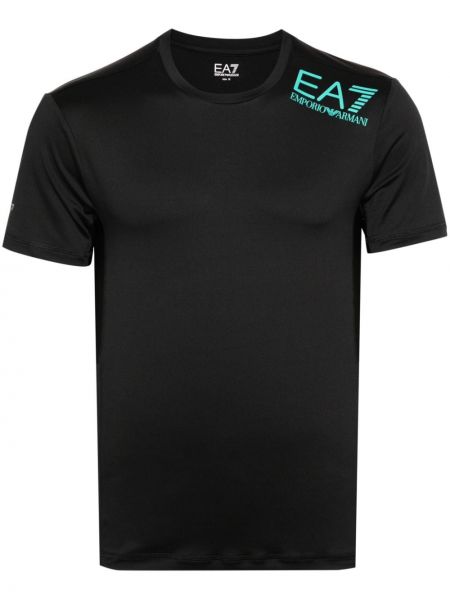 T-krekls Ea7 Emporio Armani melns