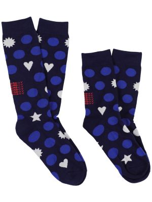 Памучни чорапи с принт Charles Jeffrey Loverboy синьо
