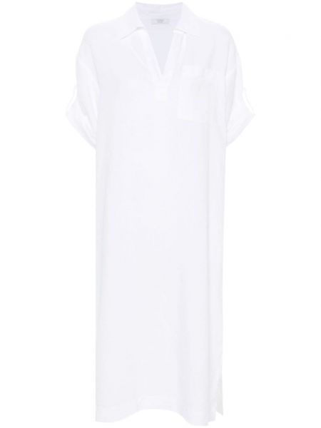 Ľanové šaty Peserico biela