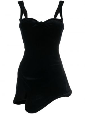 Asymetrické mini šaty Mugler černé