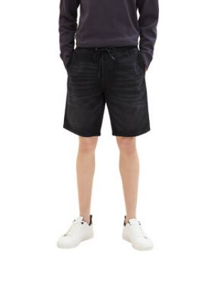 Džínsové šortky Tom Tailor Denim čierna
