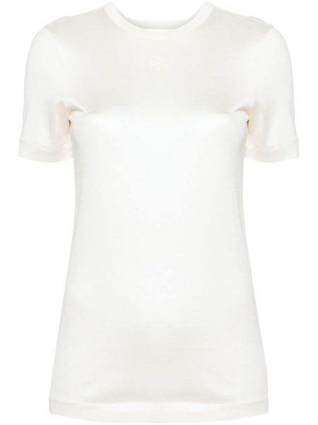 Тениска бродирана Loewe бяло