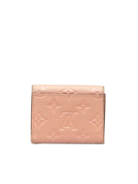 Billetera pequeña de cuero retro Louis Vuitton Vintage rosa