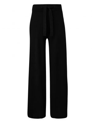 Широки панталони тип „марлен“ S.oliver черно