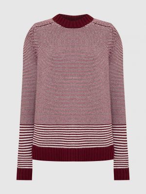Кашеміровий светр в смужку Loro Piana, бордовий