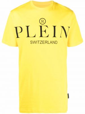 Raštuotas medvilninis marškinėliai Philipp Plein