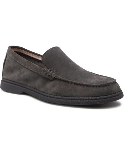 Mokasyny BOSS - Sienne 50471122 10231455 01 Dark Grey 021