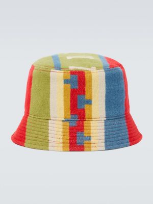 Chapeau en laine en lin en coton Visvim rouge