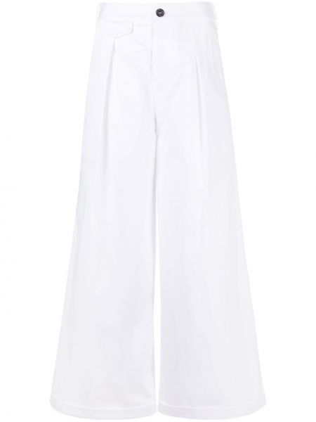 Pantalones de cintura alta bootcut Dsquared2 blanco